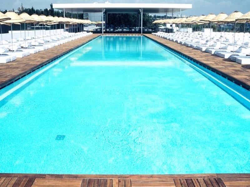 Hotel Su & Aqualand Antalya Exterior photo The pool at the 12th floor