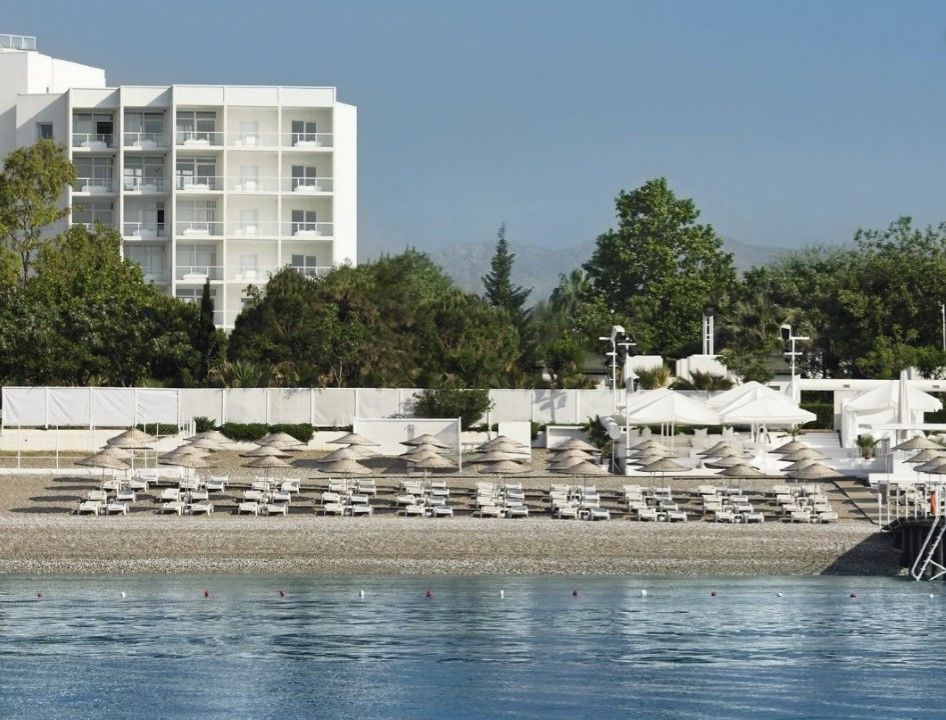 Hotel Su & Aqualand Antalya Exterior photo Beach at the hotel